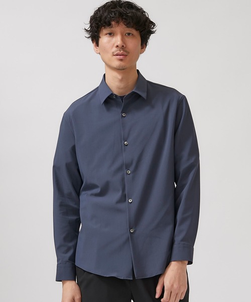 STUDIOUS(ステュディオス)の「【STUDIOUS】NIFTEC LIGHT ストレッチ レギュラーカラーシャツ(シャツ/ブラウス・メンズ・ホワイト/ブラック/ブルー/グリーン・1/2/3)」の11枚目の写真