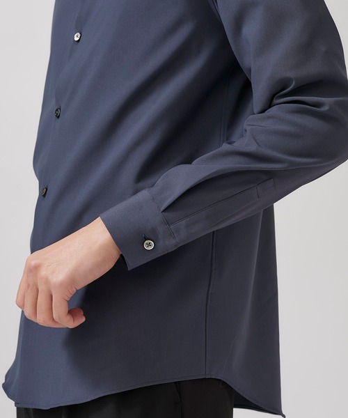 STUDIOUS(ステュディオス)の「【STUDIOUS】NIFTEC LIGHT ストレッチ レギュラーカラーシャツ(シャツ/ブラウス・メンズ・ホワイト/ブラック/ブルー/グリーン・1/2/3)」の13枚目の写真