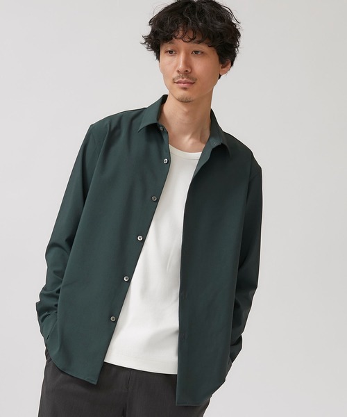 STUDIOUS(ステュディオス)の「【STUDIOUS】NIFTEC LIGHT ストレッチ レギュラーカラーシャツ(シャツ/ブラウス・メンズ・ホワイト/ブラック/ブルー/グリーン・1/2/3)」の18枚目の写真