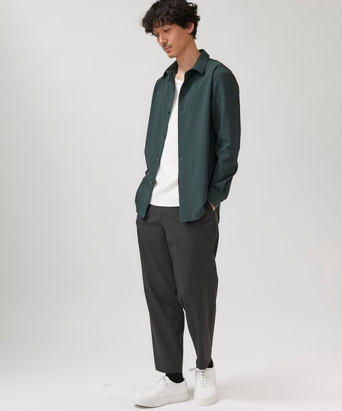 STUDIOUS(ステュディオス)の「【STUDIOUS】NIFTEC LIGHT ストレッチ レギュラーカラーシャツ(シャツ/ブラウス・メンズ・ホワイト/ブラック/ブルー/グリーン・1/2/3)」の19枚目の写真