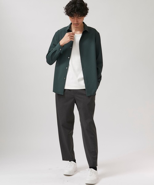 STUDIOUS(ステュディオス)の「【STUDIOUS】NIFTEC LIGHT ストレッチ レギュラーカラーシャツ(シャツ/ブラウス・メンズ・ホワイト/ブラック/ブルー/グリーン・1/2/3)」の20枚目の写真