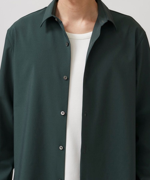 STUDIOUS(ステュディオス)の「【STUDIOUS】NIFTEC LIGHT ストレッチ レギュラーカラーシャツ(シャツ/ブラウス・メンズ・ホワイト/ブラック/ブルー/グリーン・1/2/3)」の22枚目の写真