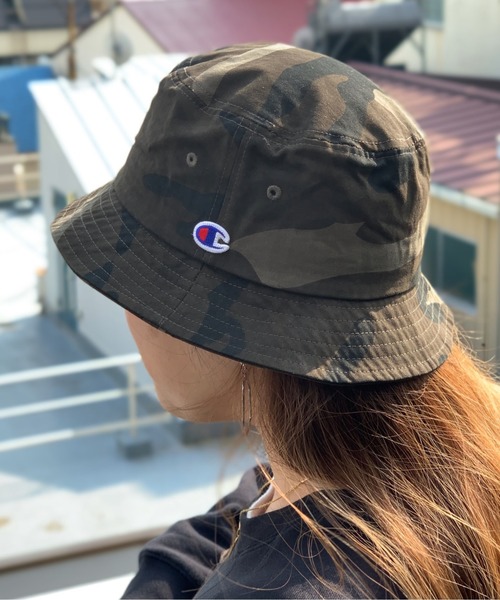Champion(チャンピオン)の「Champion/チャンピオン バケットハット(ハット・メンズ・ネイビー/ホワイト/ベージュ/ブラック/カモフラージュ/カーキ/グレー/ワイン・FREE)」の8枚目の写真
