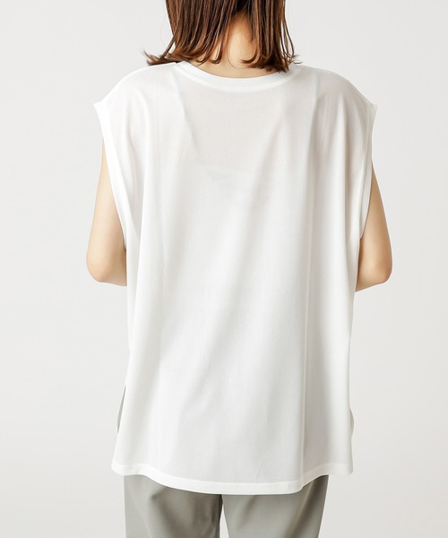 mystic（ミスティック）の「シアーPHOTO Tシャツ（Tシャツ/カットソー・レディース・オフホワイト/ベージュ・FREE）」の5枚目の写真