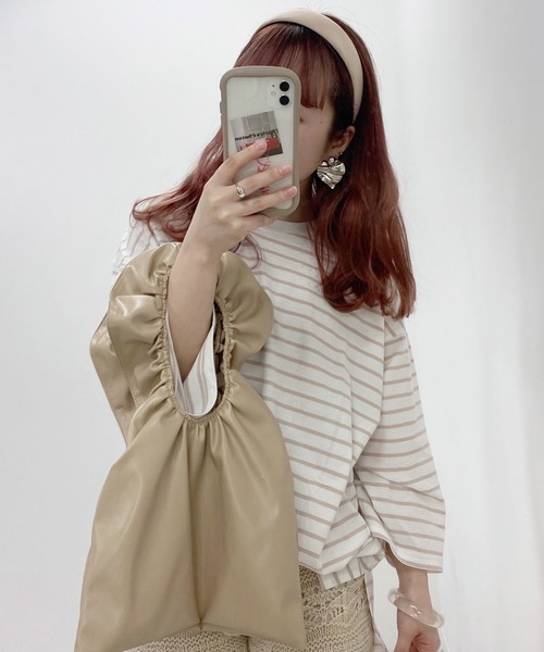 one after another NICE CLAUP（ワンアフターアナザーナイスクラップ）の「ボーダーTシャツ（Tシャツ/カットソー・レディース・ホワイト系その他/ホワイト×ブラック/ホワイト×ブルー/ホワイト×パープル/ホワイト×ピンク・FREE）」の20枚目の写真