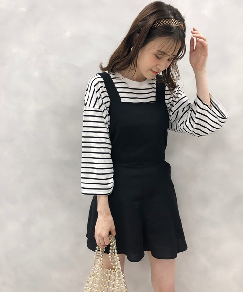 one after another NICE CLAUP（ワンアフターアナザーナイスクラップ）の「ボーダーTシャツ（Tシャツ/カットソー・レディース・ホワイト系その他/ホワイト×ブラック/ホワイト×ブルー/ホワイト×パープル/ホワイト×ピンク・FREE）」の16枚目の写真