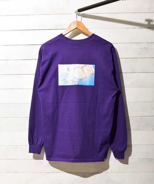THE Nookie(ザヌーキー)の「【W】【it】【THE Nookie】ANIME2 LS T(Tシャツ/カットソー・レディース・ベージュ/パープル/ホワイト・FREE)」の7枚目の写真