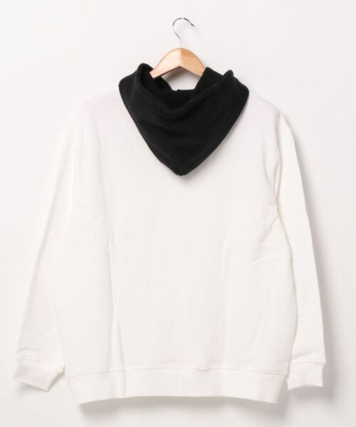 TRAP/U (トラップユー)の「【69】【TRAP/U】フード配色裏毛プルパーカー(Tシャツ/カットソー・レディース・ブラック/カーキ/オフホワイト/ベージュ・MEDIUM/LARGE)」の14枚目の写真