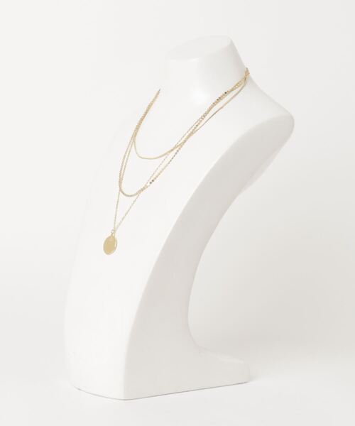 WEGO（ウィゴー）の「WEGO/3連コインセットネックレス（ネックレス・レディース・ゴールド/シルバー・FREE）」の3枚目の写真