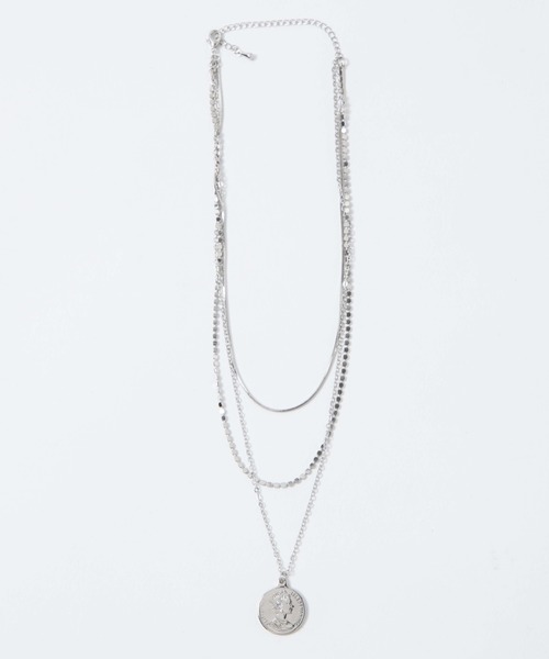 WEGO（ウィゴー）の「WEGO/3連コインセットネックレス（ネックレス・レディース・ゴールド/シルバー・FREE）」の5枚目の写真