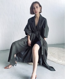 Ameri（アメリ）の「PUFF SLEEVE TRENCH COAT（トレンチコート）」 - WEAR