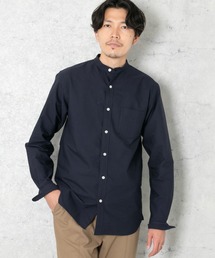 ハイクオリティオックスバンドカラーシャツ