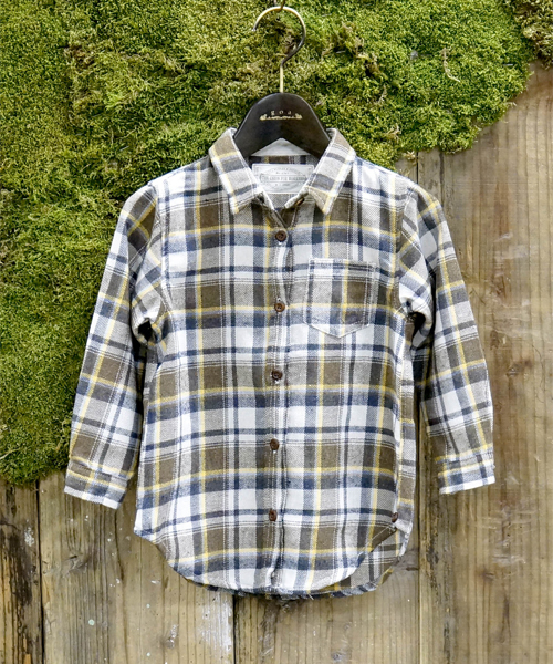 goa（ゴア）の「【goa kids】ネルチェックカシュクールシャツ（シャツ/ブラウス・キッズ・D/H/A/C・110/100）」の3枚目の写真