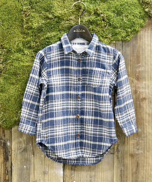 goa（ゴア）の「【goa kids】ネルチェックカシュクールシャツ（シャツ/ブラウス・キッズ・D/H/A/C・110/100）」の4枚目の写真