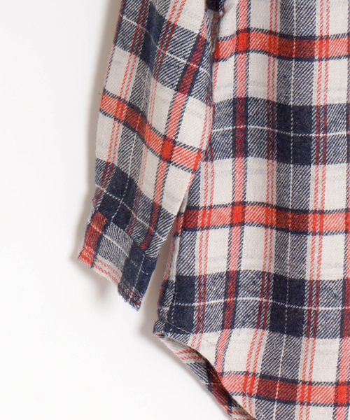 goa（ゴア）の「【goa kids】ネルチェックカシュクールシャツ（シャツ/ブラウス・キッズ・D/H/A/C・110/100）」の9枚目の写真