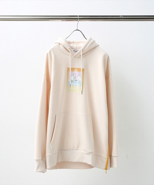 JUNRED（ジュンレッド）の「itiCONドラマティックパーカー（パーカー・メンズ・オフホワイト/サックスブルー/レッド系その他2・M/L）」の2枚目の写真