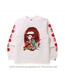 BAPE X DC SUPERMAN LONG SLEEVE TEE M