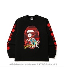 BAPE X DC SUPERMAN LONG SLEEVE TEE M