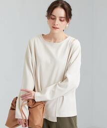 green label relaxing | CFC ネック スリット レイヤード プルオーバー カットソー(Tシャツ/カットソー)