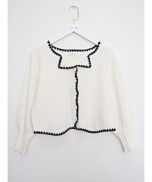 JUMELLE（ジュメロ）の「ピアコカーディガン（カーディガン/ボレロ・レディース・アイボリー・FREE）」の5枚目の写真