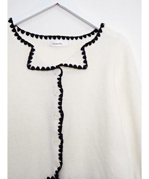JUMELLE（ジュメロ）の「ピアコカーディガン（カーディガン/ボレロ・レディース・アイボリー・FREE）」の3枚目の写真