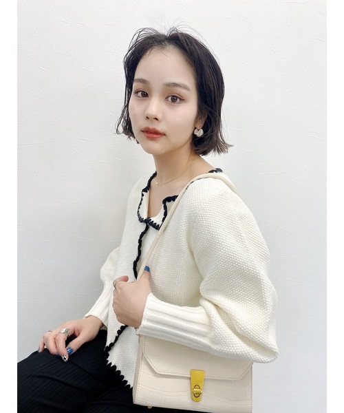 JUMELLE（ジュメロ）の「ピアコカーディガン（カーディガン/ボレロ・レディース・アイボリー・FREE）」の10枚目の写真