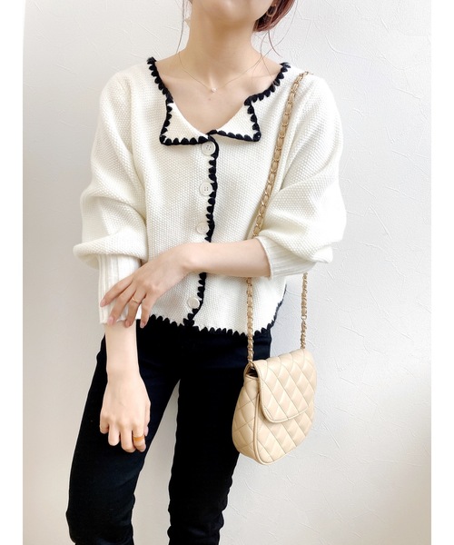 JUMELLE（ジュメロ）の「ピアコカーディガン（カーディガン/ボレロ・レディース・アイボリー・FREE）」の16枚目の写真