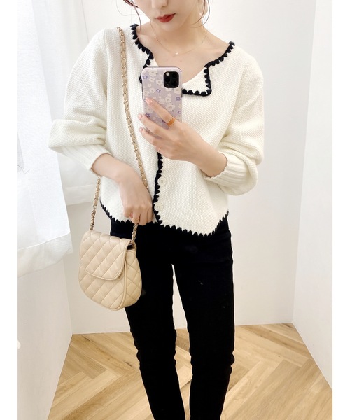 JUMELLE（ジュメロ）の「ピアコカーディガン（カーディガン/ボレロ・レディース・アイボリー・FREE）」の22枚目の写真