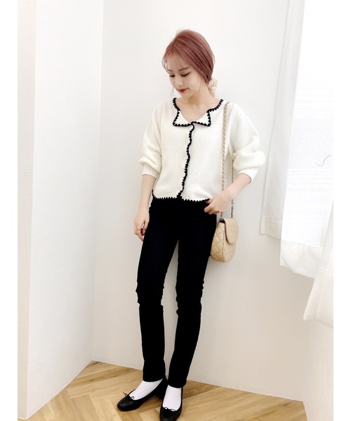 JUMELLE（ジュメロ）の「ピアコカーディガン（カーディガン/ボレロ・レディース・アイボリー・FREE）」の19枚目の写真