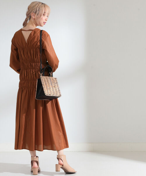 セール Ray Beams シャーリング ギャザー ワンピース ワンピース Ray Beams レイビームス のファッション通販 Zozotown