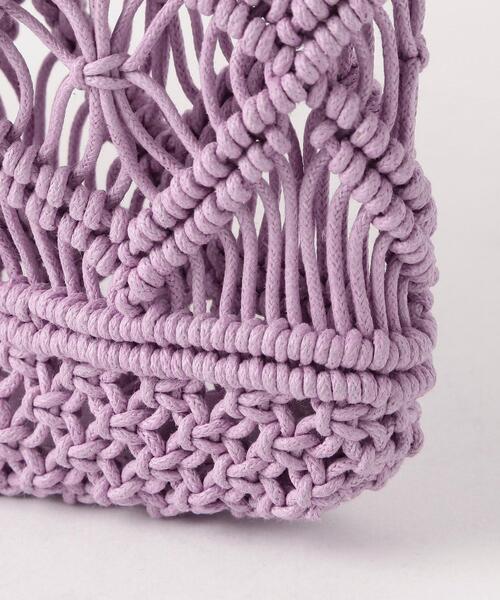 The Bagmati（ザバグマティ）の「＜The Bagmati＞●コード ヒシガタアミ バッグ（ハンドバッグ・レディース・シルバー/ライラック・FREE）」の6枚目の写真