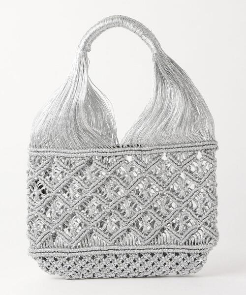 The Bagmati（ザバグマティ）の「＜The Bagmati＞●コード ヒシガタアミ バッグ（ハンドバッグ・レディース・シルバー/ライラック・FREE）」の10枚目の写真