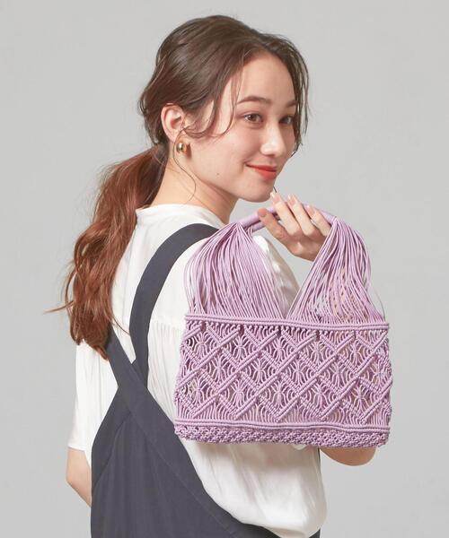 The Bagmati（ザバグマティ）の「＜The Bagmati＞●コード ヒシガタアミ バッグ（ハンドバッグ・レディース・シルバー/ライラック・FREE）」の13枚目の写真