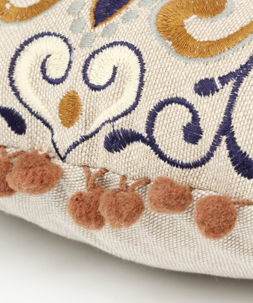 BAYFLOW(ベイフロー)の「カシュシブクッション(クッション/クッションカバー・レディース・スカイブルー/ナチュラル・0)」の5枚目の写真