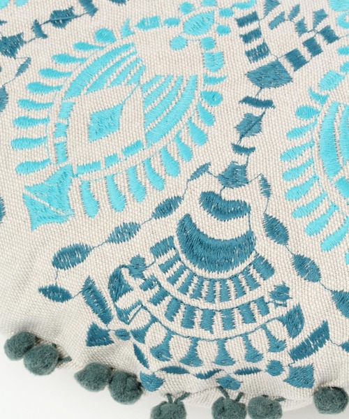 BAYFLOW(ベイフロー)の「カシュシブクッション(クッション/クッションカバー・レディース・スカイブルー/ナチュラル・0)」の6枚目の写真