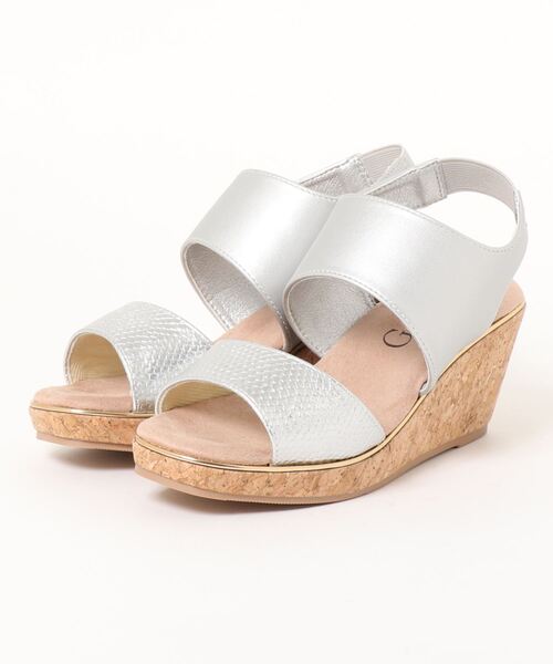 GeeRA（ジーラ）の「ふっかふかウェッジ走れるゴムサンダル（サンダル・レディース・ホワイト/ブラック/ブラウン/グリーン/パープル/シルバー・LARGE/MEDIUM/X-LARGE/SMALL）」の6枚目の写真