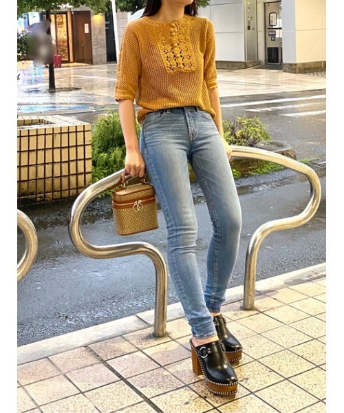 美品マウジー M_ CROCHET TOP CROCHET トップス M_ ニット セーター 「M_」 CROCHET トップス レディース