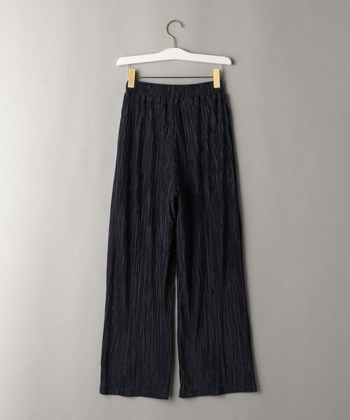 BEAUTY&YOUTH 青 プリーツ ワイドレッグパンツ BEAUTY&YOUTH UNITED ARROWS（ビューティーアンドユース