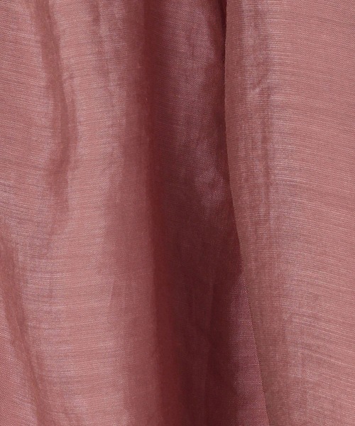 179/WG（イチナナキュウダブルジー）の「【WEB限定】ノーカラーシアーシャツ（シャツ/ブラウス・レディース・ライトグレー/パープル/ピンク・MEDIUM）」の17枚目の写真