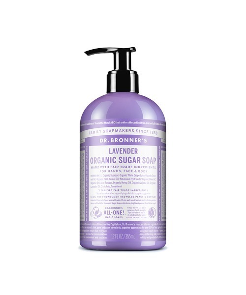 DR.BRONNER'S(ドクターブロナー)の「ドクターブロナー オーガニック シュガーソープ(石鹸/ボディソープ・レディース・TE(ティートゥリー)/LL(レモングラスライム)/LA(ラベンダー)/PE(ペパーミント)/BA(ベビーマイルド)・FREE)」の3枚目の写真