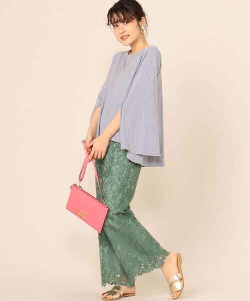NOLLEY’S(ノーリーズ)の「【TORRAZZO DONNA/ トラッゾドンナ】フレアマルチカットソー(Tシャツ/カットソー・レディース・ホワイト/ライトグレー/ブラック・38)」の8枚目の写真