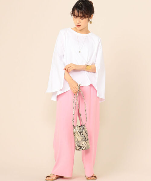 NOLLEY’S(ノーリーズ)の「【TORRAZZO DONNA/ トラッゾドンナ】フレアマルチカットソー(Tシャツ/カットソー・レディース・ホワイト/ライトグレー/ブラック・38)」の17枚目の写真