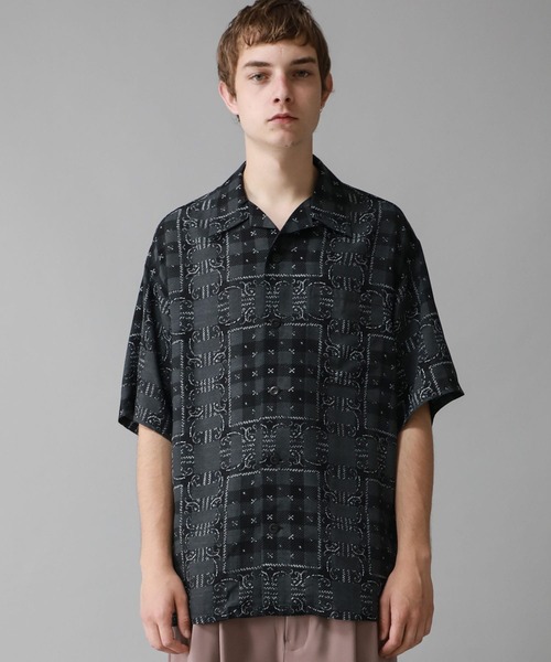 STUDIOUS SELECT（ステュディオスセレクト）の「STUDIOUS別注 ALOHA SS SH（シャツ/ブラウス・メンズ・ブラック/ホワイト・1/0/2/3）」の8枚目の写真