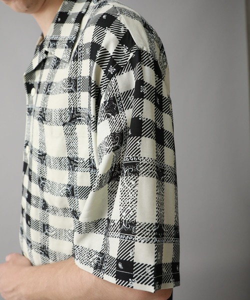 STUDIOUS SELECT（ステュディオスセレクト）の「STUDIOUS別注 ALOHA SS SH（シャツ/ブラウス・メンズ・ブラック/ホワイト・1/0/2/3）」の13枚目の写真