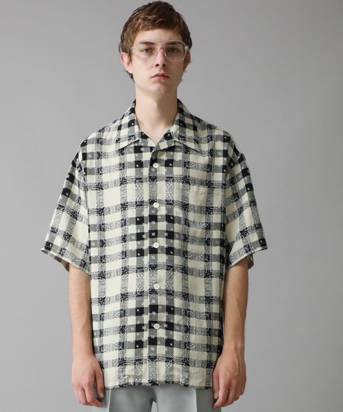 STUDIOUS SELECT（ステュディオスセレクト）の「STUDIOUS別注 ALOHA SS SH（シャツ/ブラウス・メンズ・ブラック/ホワイト・1/0/2/3）」の5枚目の写真