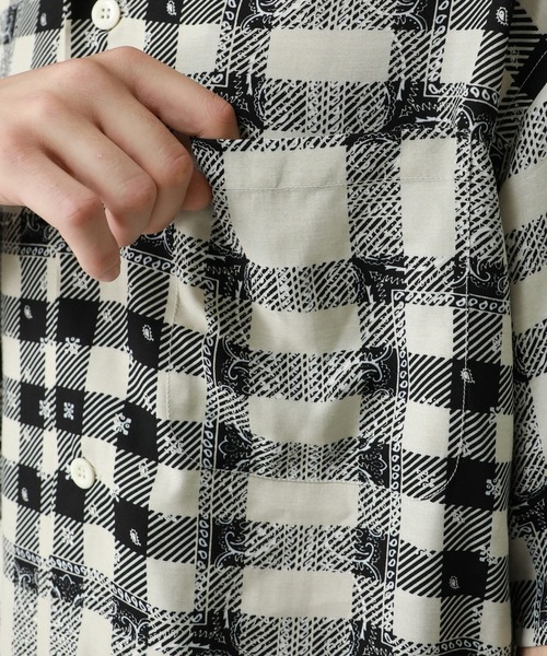 STUDIOUS SELECT（ステュディオスセレクト）の「STUDIOUS別注 ALOHA SS SH（シャツ/ブラウス・メンズ・ブラック/ホワイト・1/0/2/3）」の12枚目の写真