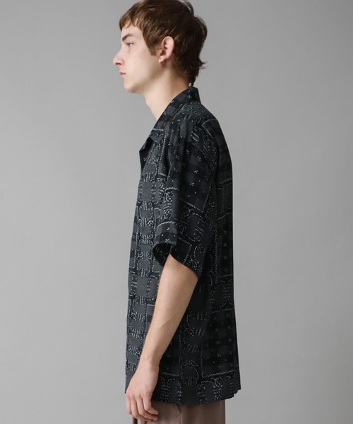 STUDIOUS SELECT（ステュディオスセレクト）の「STUDIOUS別注 ALOHA SS SH（シャツ/ブラウス・メンズ・ブラック/ホワイト・1/0/2/3）」の9枚目の写真