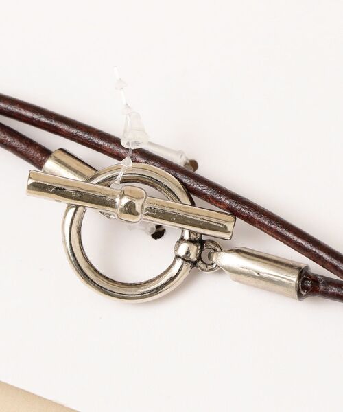 wakami（ワカミ）の「【SHIPS別注】WAKAMI: ラウンドレザー ブレスレット（ブレスレット・メンズ・ブラック/ブラウン・ONE SIZE）」の4枚目の写真