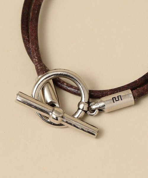 wakami（ワカミ）の「【SHIPS別注】WAKAMI: ラウンドレザー ブレスレット（ブレスレット・メンズ・ブラック/ブラウン・ONE SIZE）」の5枚目の写真