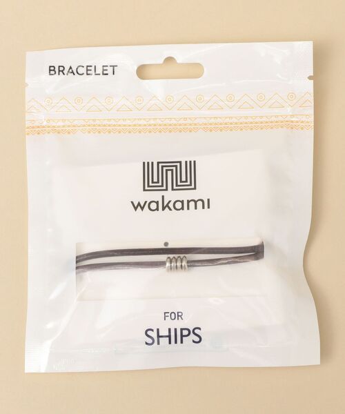 wakami（ワカミ）の「【SHIPS別注】WAKAMI: ラウンドレザー ブレスレット（ブレスレット・メンズ・ブラック/ブラウン・ONE SIZE）」の7枚目の写真